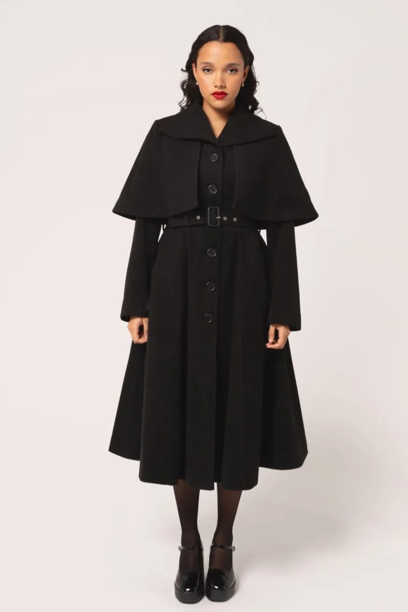 Hell Bunny Coats & Jackets|Coats & Jackets>Ingrid Coat Black