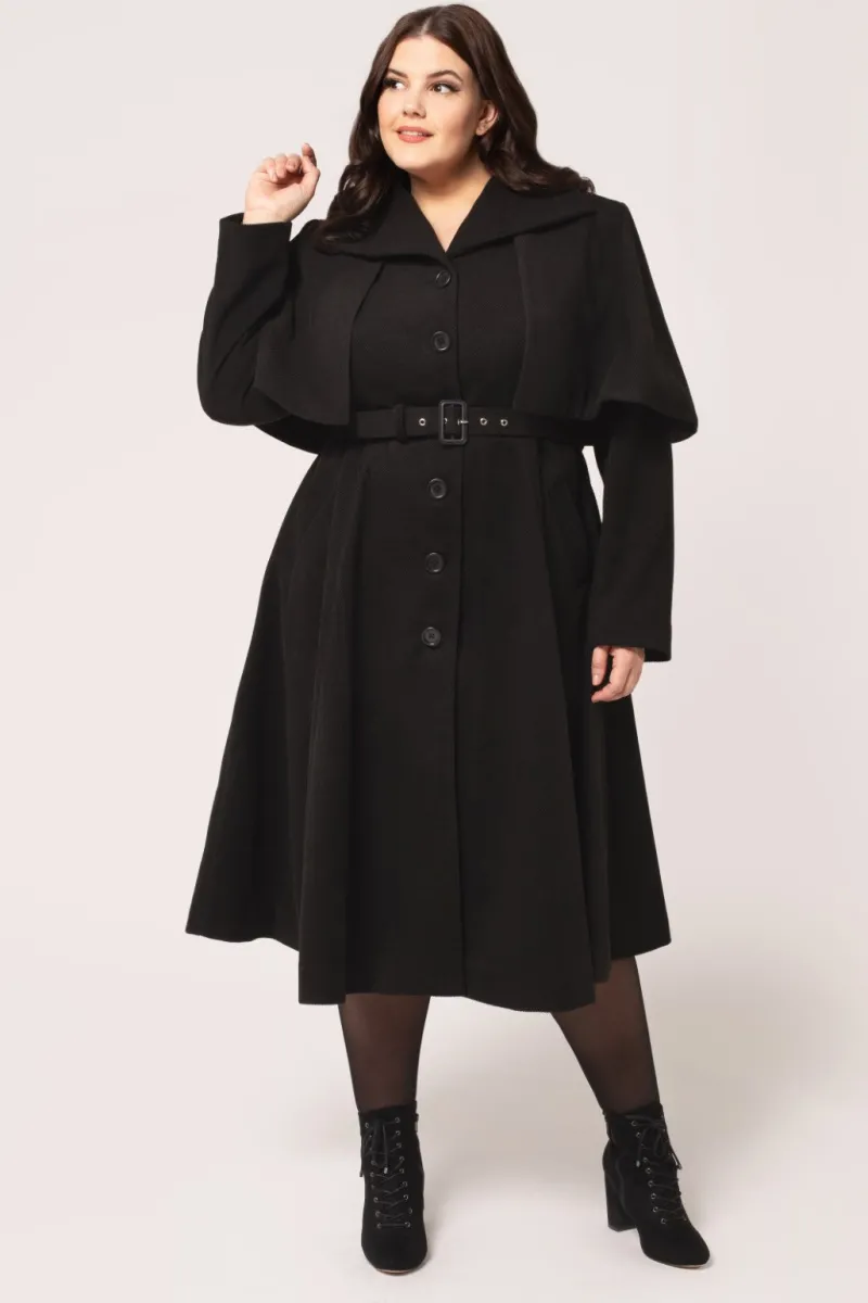 Hell Bunny Coats & Jackets|Coats & Jackets>Ingrid Coat Black