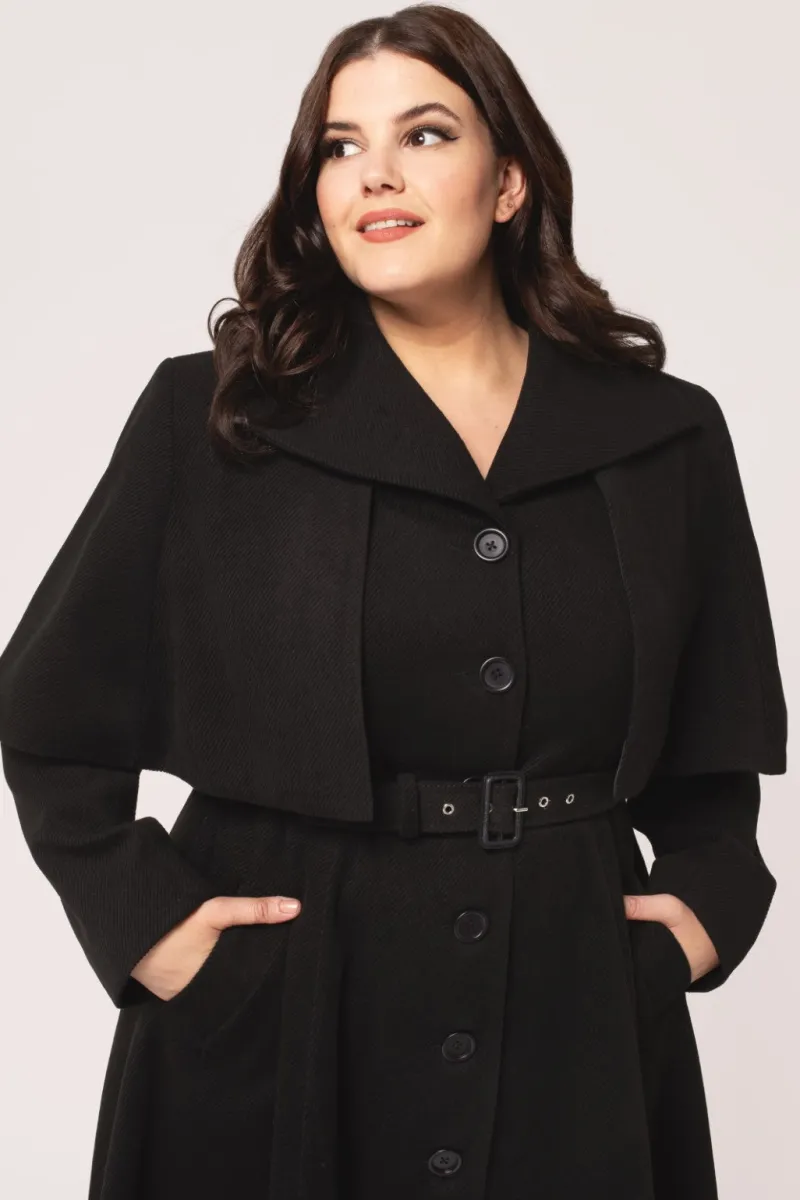 Hell Bunny Coats & Jackets|Coats & Jackets>Ingrid Coat Black