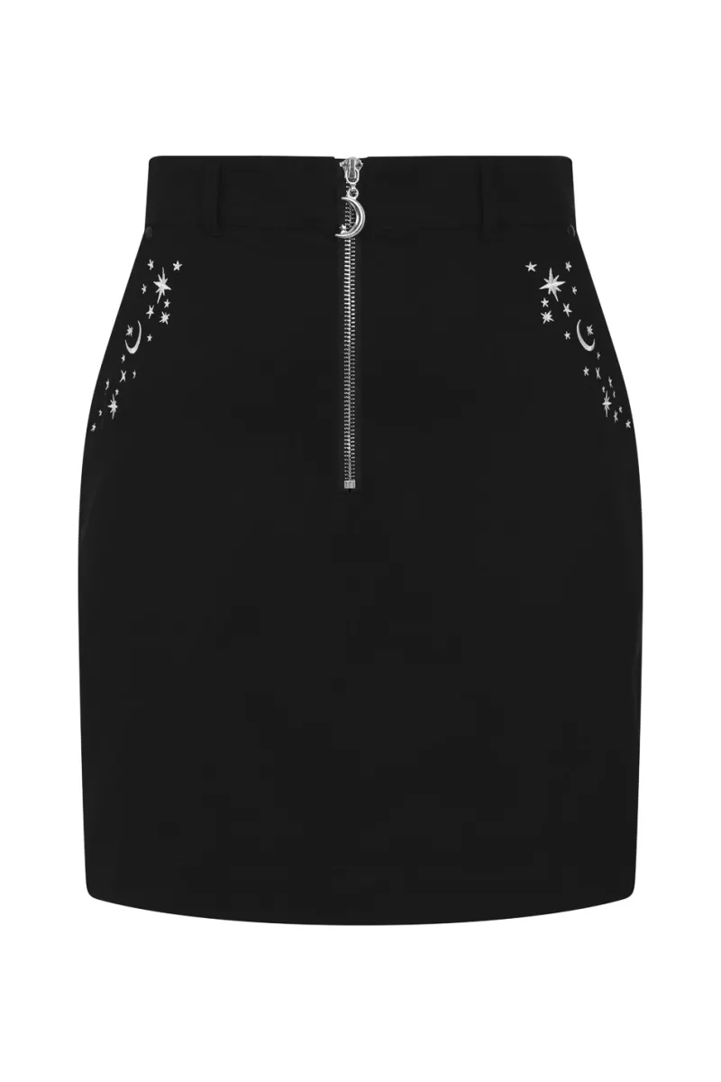 Hell Bunny Skirts|Skirts>Interstellar Mini Skirt Black