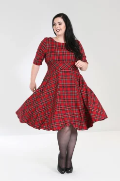 Hell Bunny Dresses|Dresses With Pockets>Irvine 50's Dress Red