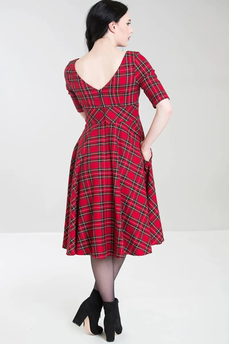 Hell Bunny Dresses|Dresses With Pockets>Irvine 50's Dress Red