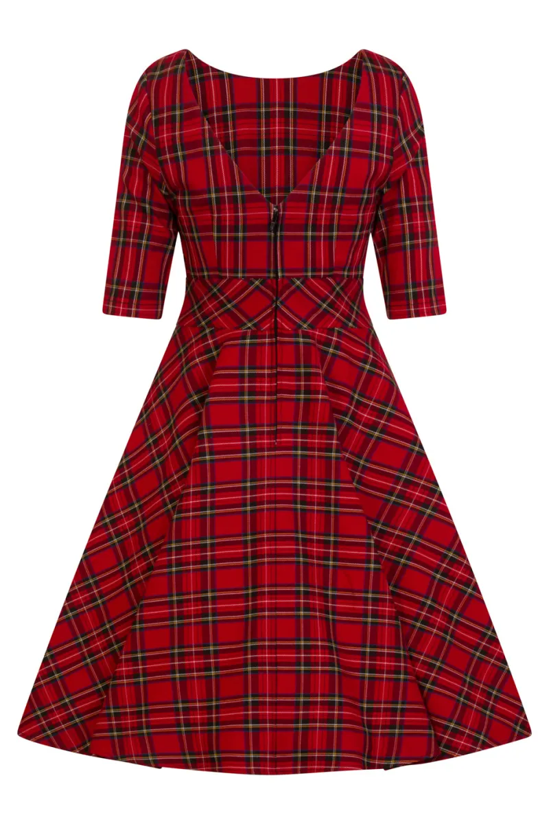 Hell Bunny Dresses|Dresses With Pockets>Irvine 50's Dress Red