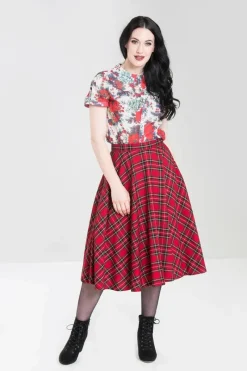 Hell Bunny Skirts|Skirts>Irvine 50's Skirt Red