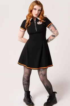 Hell Bunny Dresses|Mini Dresses>Jack-O-Lantern Dress Black