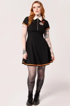 Hell Bunny Dresses|Mini Dresses>Jack-O-Lantern Dress Black