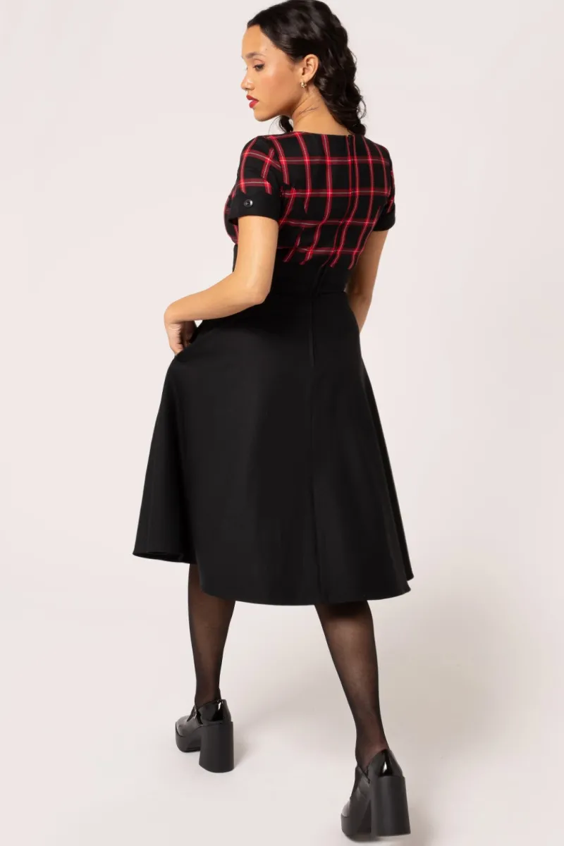 Hell Bunny Dresses|Vintage Dresses>Janine Dress Black/Red
