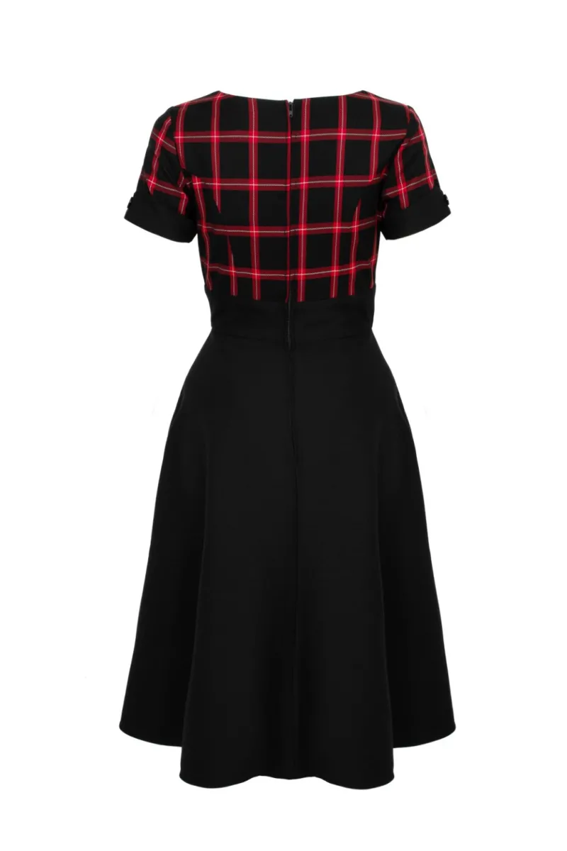 Hell Bunny Dresses|Vintage Dresses>Janine Dress Black/Red