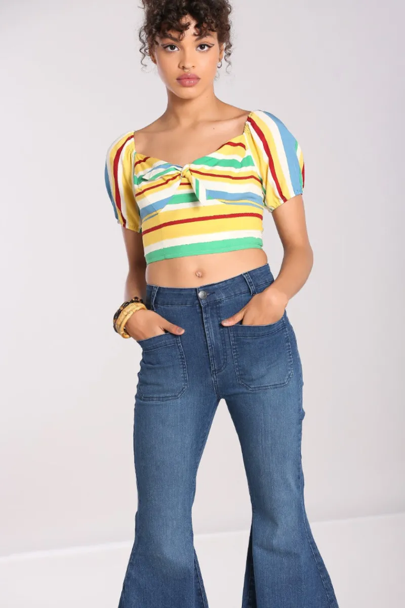 Hell Bunny Trousers & Shorts|Trousers & Shorts>Janis Jeans Blue