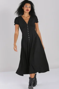 Hell Bunny Dresses|Knee Dresses>Jinx Dress Black