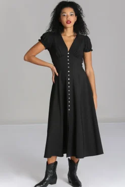 Hell Bunny Dresses|Knee Dresses>Jinx Dress Black