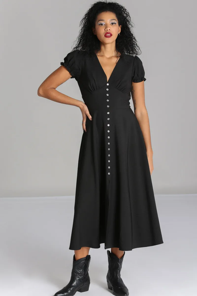 Hell Bunny Dresses|Knee Dresses>Jinx Dress Black