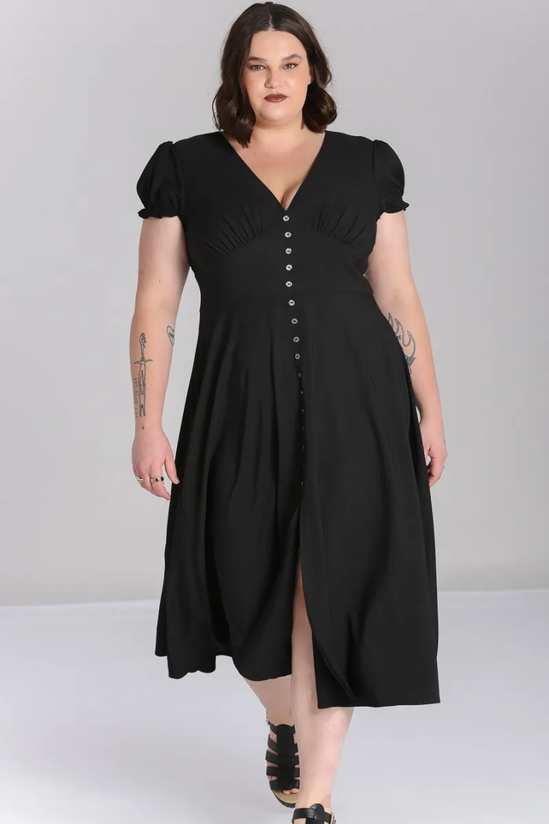 Hell Bunny Dresses|Knee Dresses>Jinx Dress Black