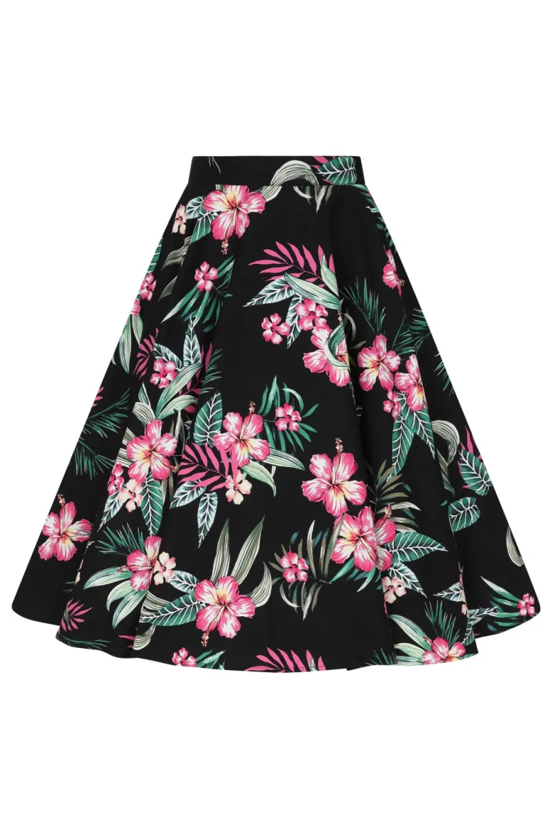 Hell Bunny Skirts|Skirts>Kalani 50's Skirt Black