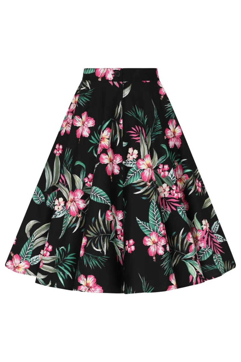 Hell Bunny Skirts|Skirts>Kalani 50's Skirt Black