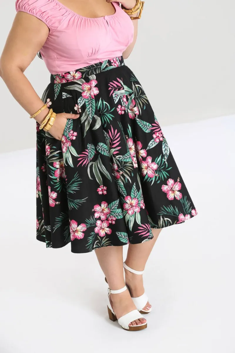 Hell Bunny Skirts|Skirts>Kalani 50's Skirt Black