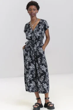 Hell Bunny Jumpsuits & Playsuits|Jumpsuits & Playsuits>Kasumi Jumpsuit Grey