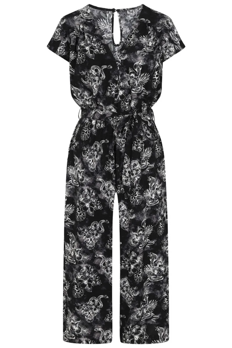 Hell Bunny Jumpsuits & Playsuits|Jumpsuits & Playsuits>Kasumi Jumpsuit Grey