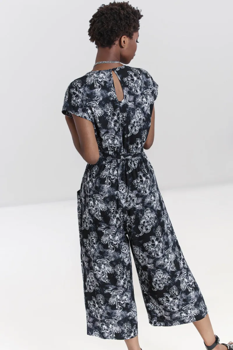 Hell Bunny Jumpsuits & Playsuits|Jumpsuits & Playsuits>Kasumi Jumpsuit Grey