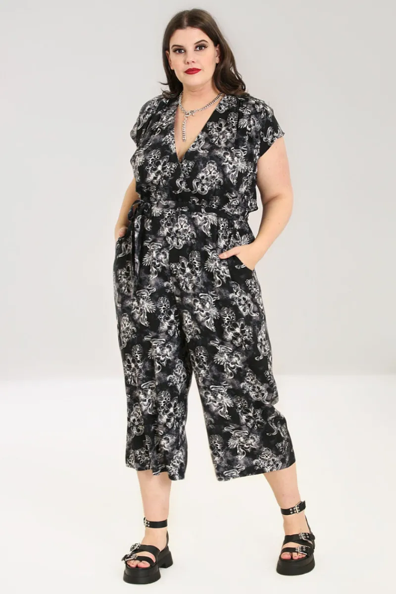 Hell Bunny Jumpsuits & Playsuits|Jumpsuits & Playsuits>Kasumi Jumpsuit Grey