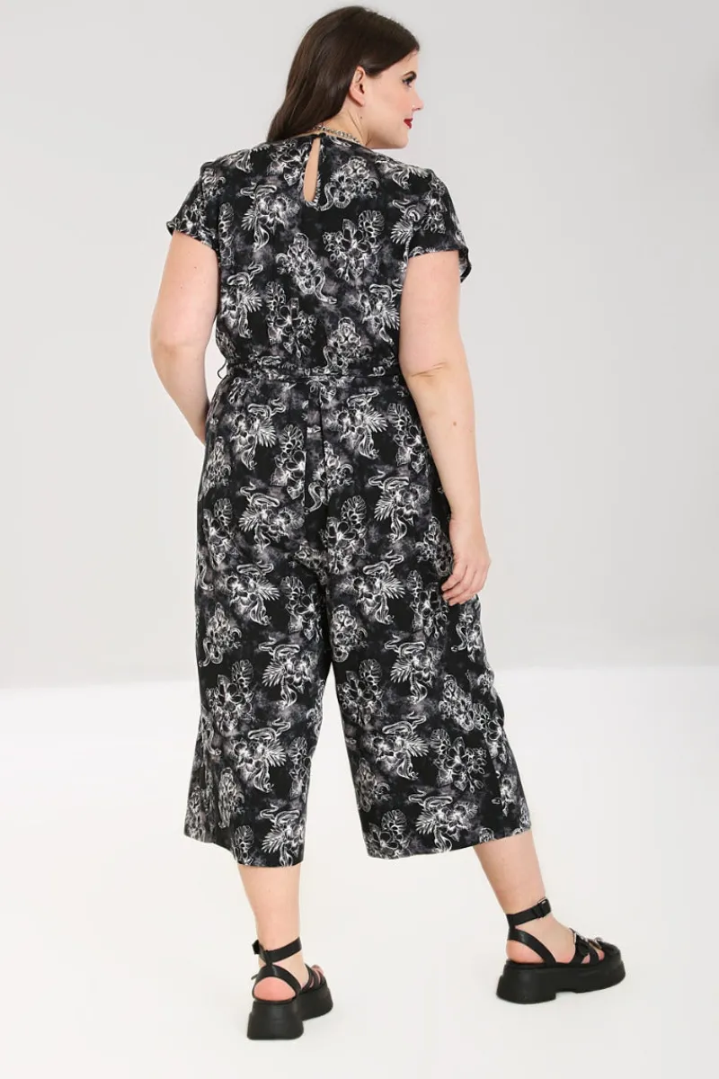 Hell Bunny Jumpsuits & Playsuits|Jumpsuits & Playsuits>Kasumi Jumpsuit Grey