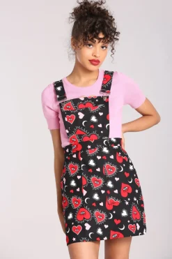 Hell Bunny Dresses|Dresses>Kate Heart Pinafore Dress Black