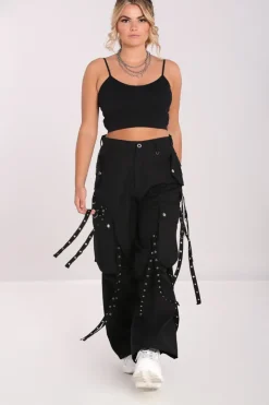Hell Bunny Trousers & Shorts|Trousers & Shorts>Kraken Trousers Black