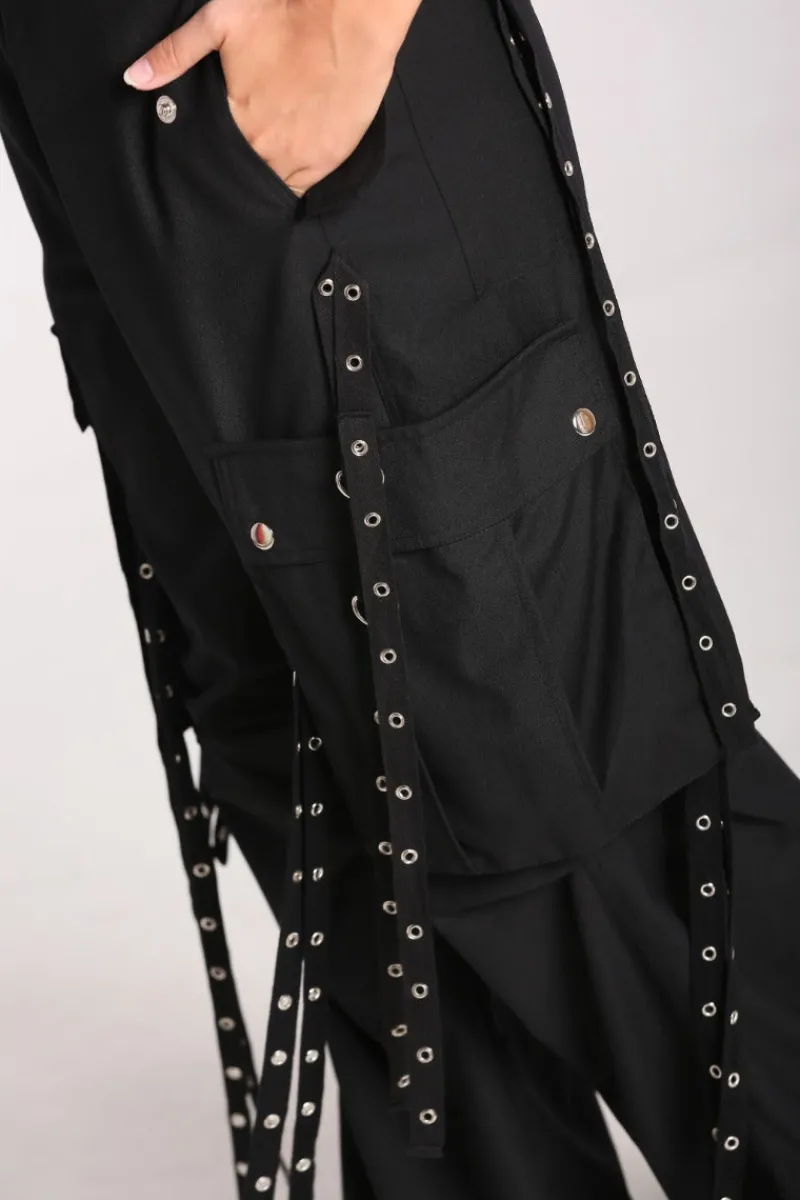 Hell Bunny Trousers & Shorts|Trousers & Shorts>Kraken Trousers Black