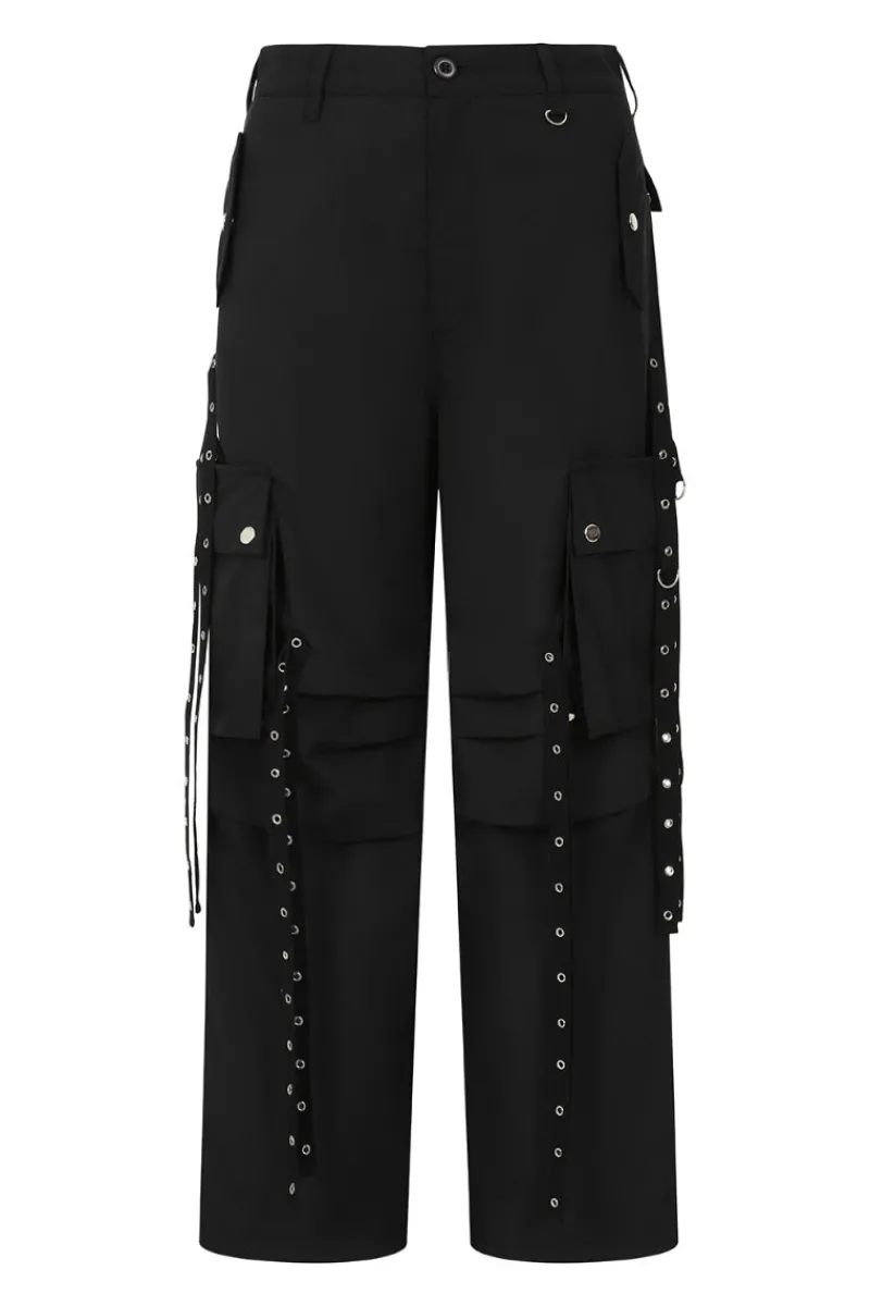 Hell Bunny Trousers & Shorts|Trousers & Shorts>Kraken Trousers Black