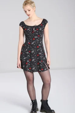 Hell Bunny Dresses|Dresses>Lilith Mini Dress Black