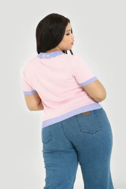 Hell Bunny Tops|Knitwear>Lollie Top Pink