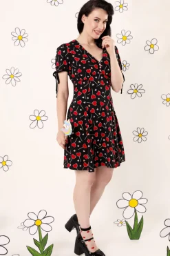 Hell Bunny Dresses|Dresses>Lollies Mini Dress Black