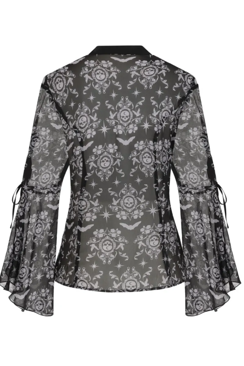 Hell Bunny Tops|Blouses>Lost Whispers Blouse Black