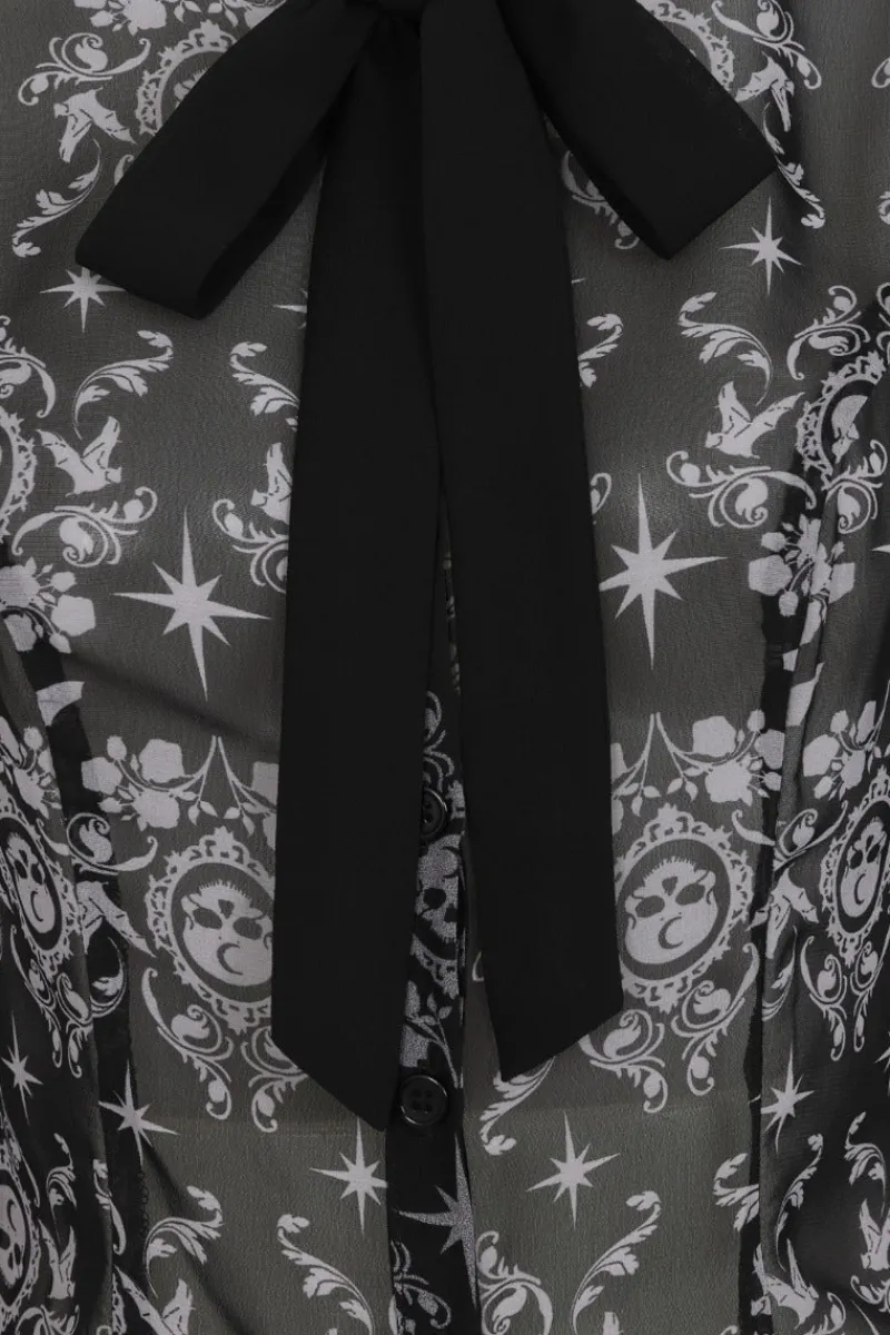 Hell Bunny Tops|Blouses>Lost Whispers Blouse Black