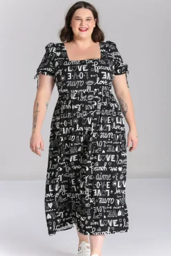 Hell Bunny Dresses>Love Yourself Maxi Dress Black