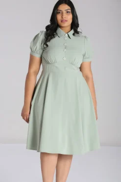 Hell Bunny Dresses|Midi Dresses>Maddy Dress Green
