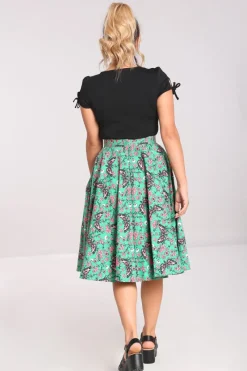Hell Bunny Skirts|Skirts>Madilynn 50's Skirt Green