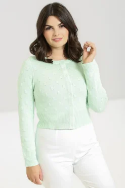 Hell Bunny Knitwear>Mallow Cardigan Mint