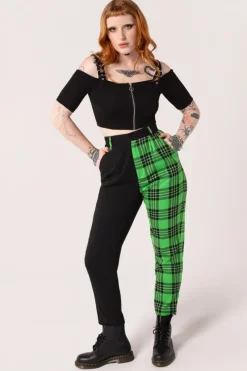 Hell Bunny Trousers & Shorts|Trousers & Shorts>Mason Tousers Green