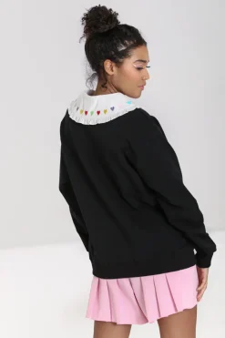 Hell Bunny Tops|Knitwear>Mimi Sweatshirt Black