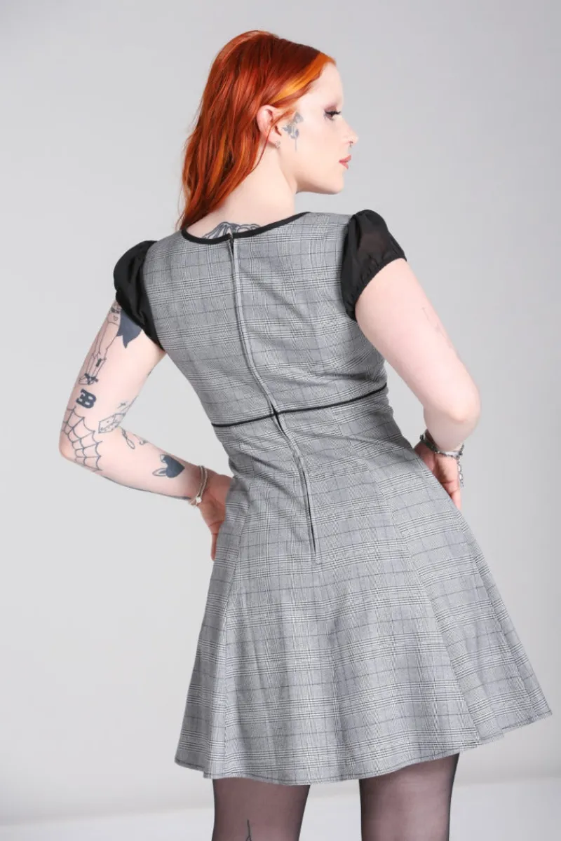 Hell Bunny Dresses|Dresses>Mina Mini Dress Grey
