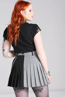 Hell Bunny Skirts|Skirts>Mina Skirt Grey