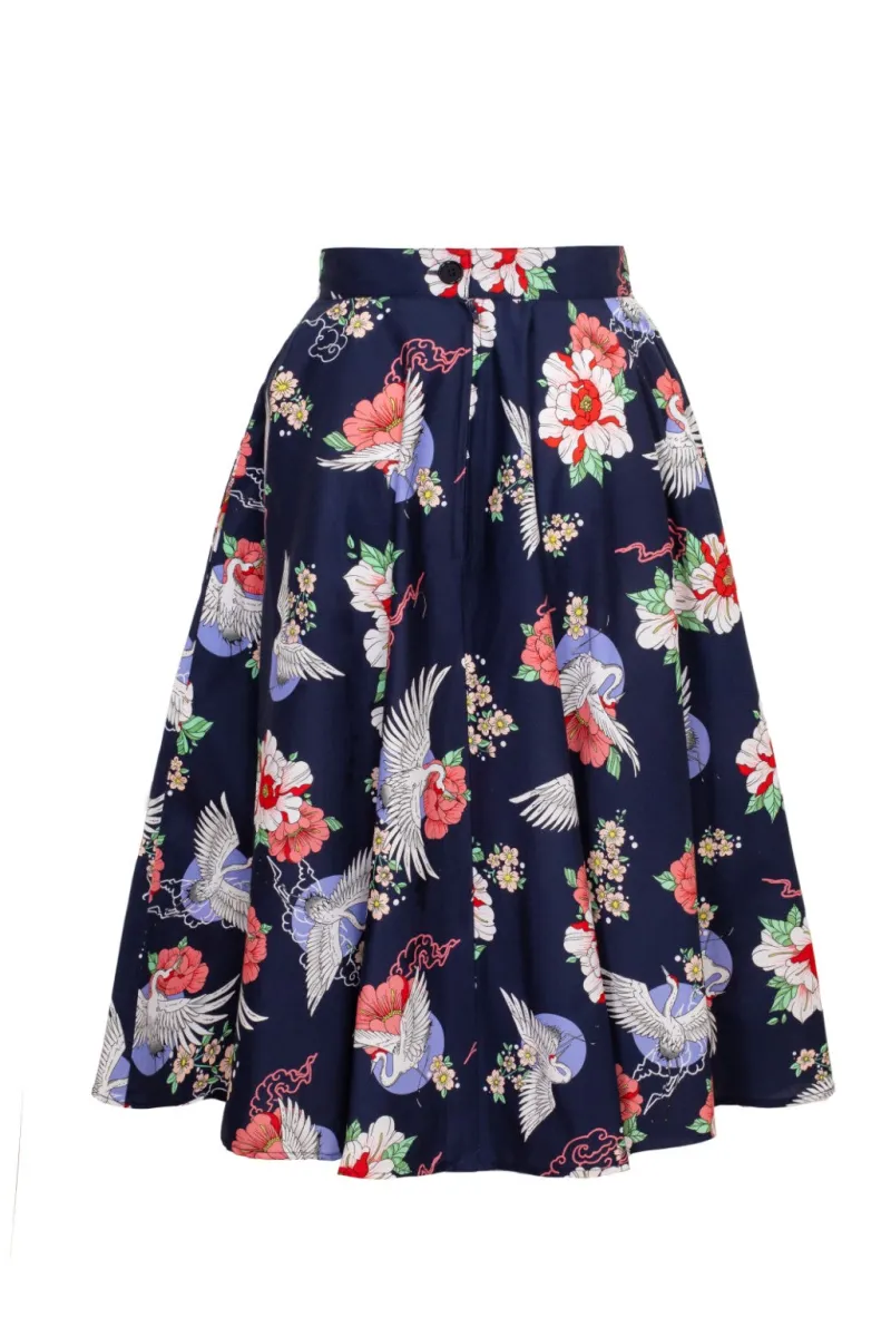 Hell Bunny Skirts|Skirts>Misa Skirt Navy