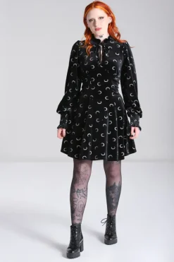 Hell Bunny Mini Dresses|Dresses>Misty Moon Dress Black
