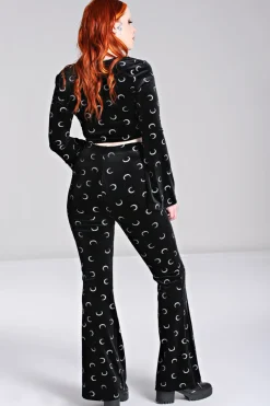 Hell Bunny Trousers & Shorts|Trousers & Shorts>Misty Moon Trousers Black