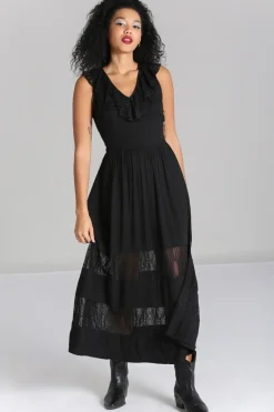 Hell Bunny Dresses|Maxi Dresses>Mortem Maxi Dress Black