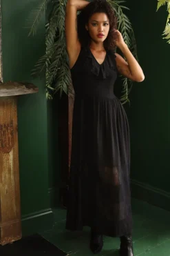 Hell Bunny Dresses|Maxi Dresses>Mortem Maxi Dress Black