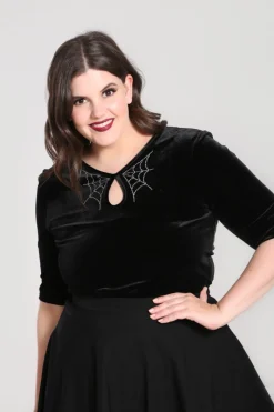 Hell Bunny Tops|Tops>Morticia Top Black