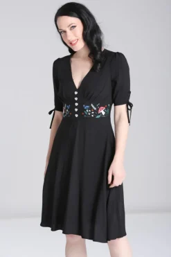 Hell Bunny Vintage Dresses|Dresses>Natura Dress Black
