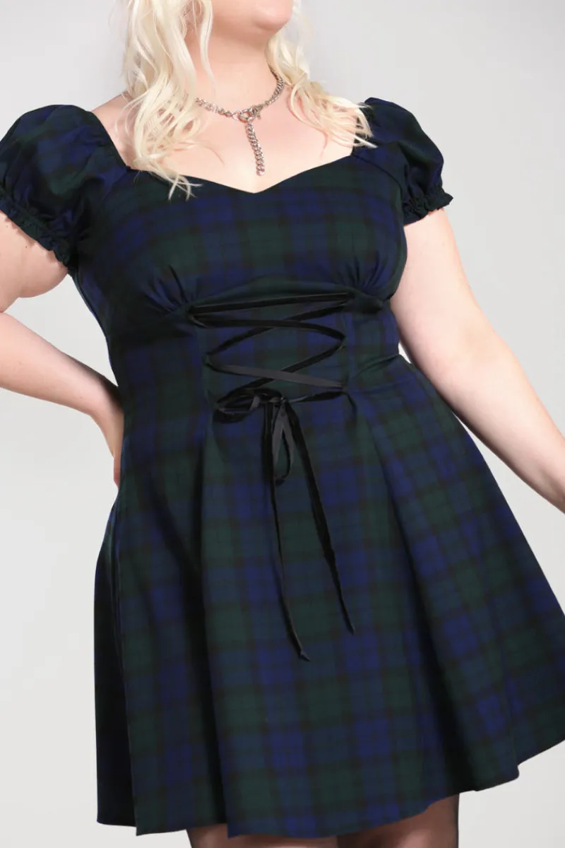 Hell Bunny Dresses|Dresses>Nora Mini Dress DublinTartan